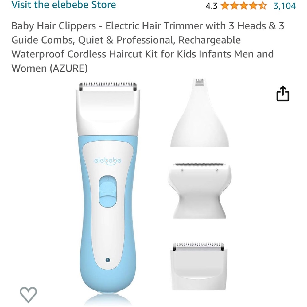 New - baby hair clippers electric